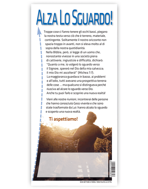 ALZA LO SGUARDO (500 volantini)