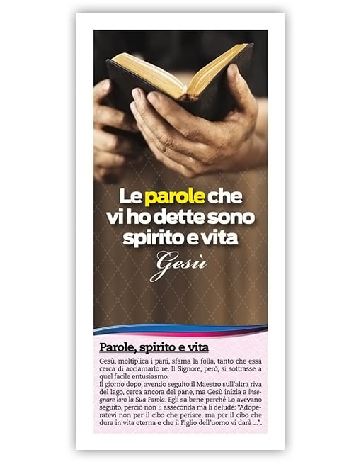 PAROLE, SPIRITO E VITA (500 volantini)